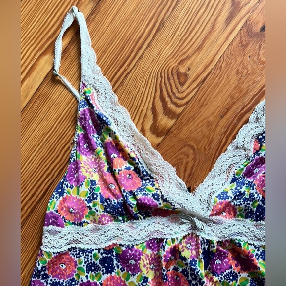 Kensie Slip Dress Small Floral Sleepwear Nightgown PJ’s STRAPPY Short Gown - Picture 2 of 6